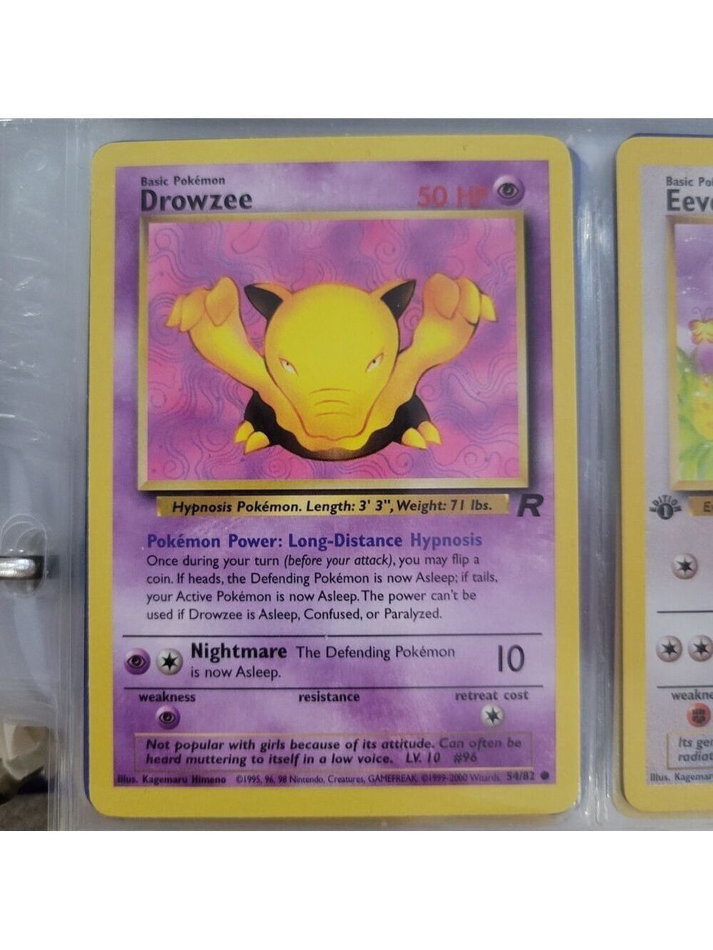 Pokemon Drowzee Card